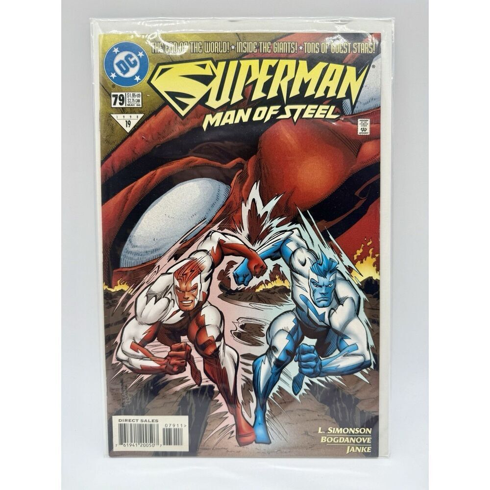 1998 DC Comics‎ Superman Man of Steel No. 79 Comic Book Bagged And Boarded